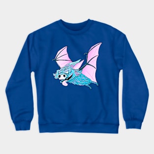 Neon Bat Graffiti Crewneck Sweatshirt